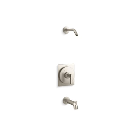Kohler Rite-Temp Bath & Shower Trim Kit Without Showerhead in Vibrant Brushed Nickel TLS35915-4-BN